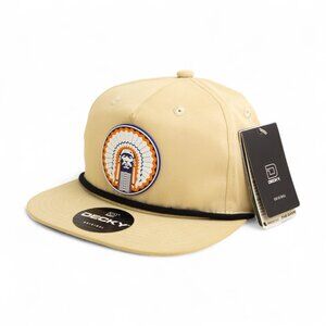 Illinois Fighting Illini Chief Illiniwek 3D Classic Rope Hat- Birch/ Black